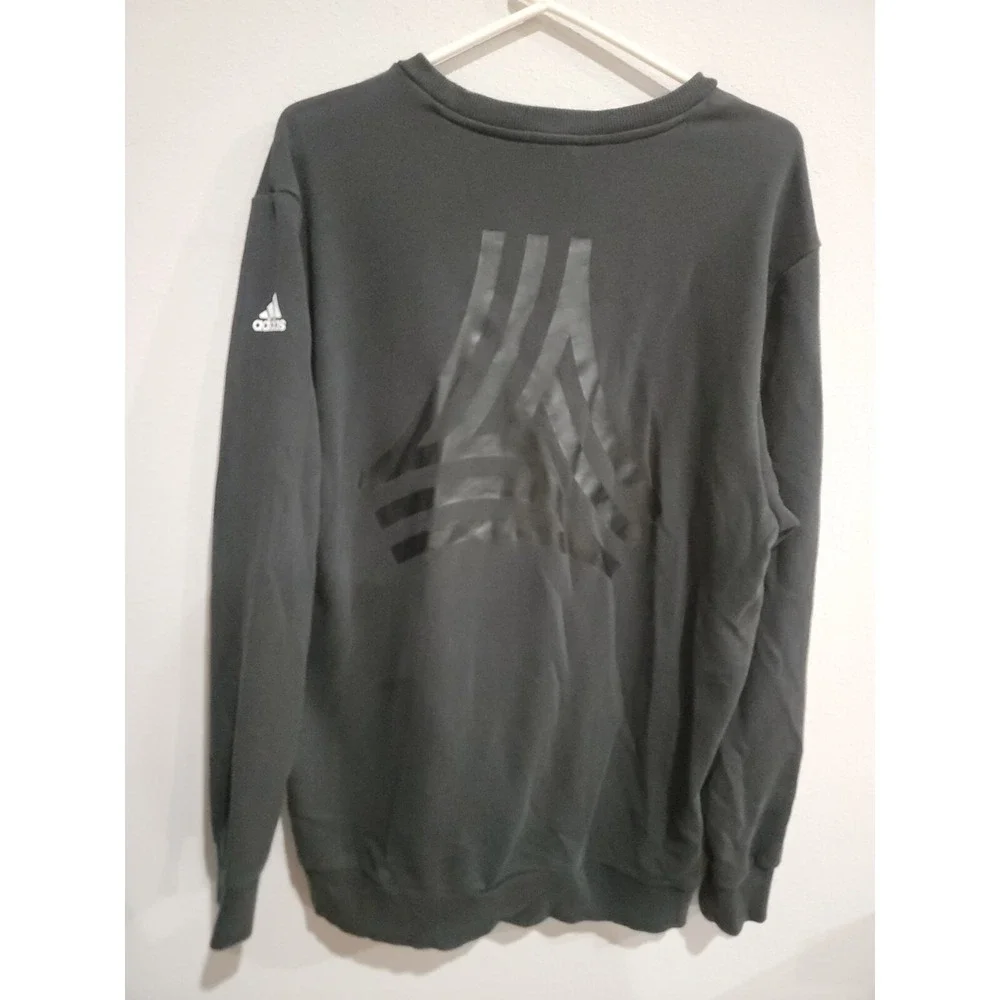 Adidas Tango Soccer Crewneck‎ Sweatshirt Black Graphic Large Logo Pullover XL